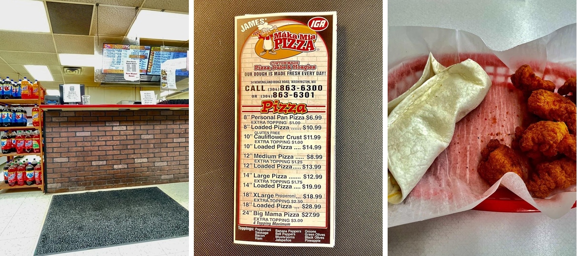 Maka Mia Pizza Menu